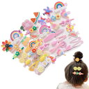 ヘアクリップ 子供 42個セット ヘアピン ヘアアクセサリー 赤ちゃん 女の子 パッチンピン 髪留め キッズヘアピン 可愛い カラフル サイドクリップ 子供用 ...
