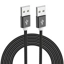 USB 2.0ケーブル オスオス a-aタイプ 両端 コード 高速転送...(2)