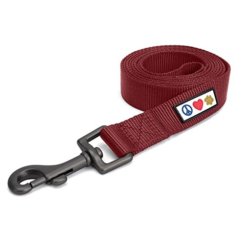 Pawtitas Solid Leash M/L Marsala 犬のための頑丈な犬犬のための鉛快適な手犬のトレーニング犬の訓練..