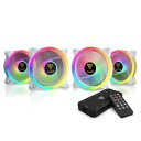 GAMDIAS アイオロス M2-1204R WH RGB ファン 120ミリメートル 事例紹介 ファン 事例紹介 ファン キット リモート付き カスタマイズ アドレス指定可能 RGB LED 油圧 ベアリング アップ 終了 1500 回転