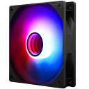Thermalright TL-C12B-S V3 120mmミラーレスARGBファン、LEDライト効果調整可能、PWMインテリジェント温度制御回転数、パソコンケース放熱PC端ファン-ブラック、低騒音25.6デシベル、1500RPM回転数