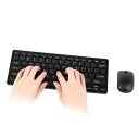 ワイヤレスキーボードとマウス、78キーQWERTYキーボード、Win 7 8 XP Vista用、メカニカルキーボードとマウスセット、USBレシーバー付き、ゲー...