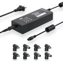 (10 in 1) 変換プラグ 汎用電源アダプター 90W, 90W ACアダプター 出力電圧: DC 18.5V 19V 19.5V 20V 対応 万能電源 Lenovo レノボ Dell 19.5V Compaq Dell デル 電源アダプター Series(2)