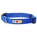 Pawtitas Reflective Collar L Blue ペット柔らかい訓練の調節可能な反射ステッチの子犬/犬の首輪 大 ブルー