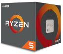 AMD CPU Ryzen5 1600 with Wraith Spire 65W cooler AM4 YD1600BBAEBOX