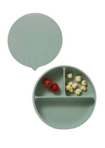 コニーEasyFeedシリコンプレートひっくり返らない プラチナシリコン食器 吸盤付き お食事 BLW 赤ちゃん..