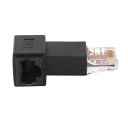 NFHK 直角 90度 8P8C FTP STP UTP Cat 5e オス - メス LAN イーサネットネットワーク拡張アダプタ, NF-UT-010-RI