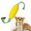 犬のおもちゃ|清潔な犬の歯の食品級TPR材料耐久性の高い犬のおもちゃトウモロコシの穂軸犬の噛むおもちゃ安全で噛み切れない歯垢噛むおもちゃ犬の焦りと孤独感を和らげ...