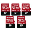 Patriot 64GB A1 / V30 Micro SD Card for Android Phones and Tablets, 4K Video Rec...
