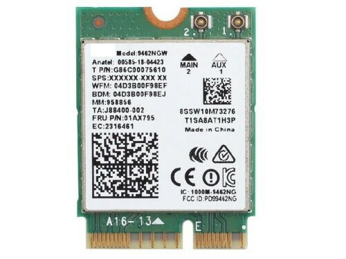 Laptopdiyparts インテル Wireless-AC 9462 9462NGW Cnvio M.2 2230 Wlan BT5.1 Wifi Card for Windows 11 64-bit Windows 10 64-bit Linux
