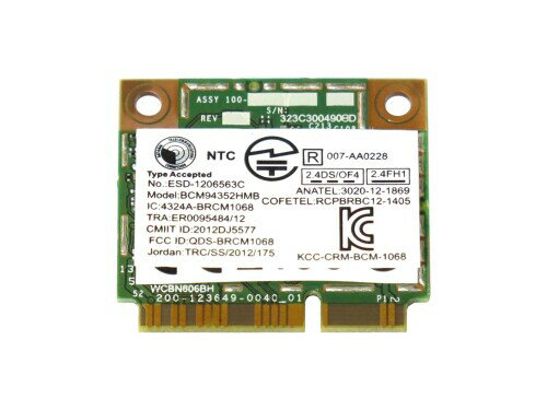 20200381 03T7135 03T8215 BCM94352HMB BCM4352 802.11ac 867Mbps Bluetooth 4.0 WiFIカード Lenovoに適応 IdeaPad Y410p Y510p ThinkCentre M92, M92p, M82, M72e, M79, M92z, Edge 72, Edge92, E73, M73, M73p用