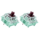 Gateron Jade シリーズ デュアルステージ スプリング プレルーブ スイッチ ブラウン V3 Pro、3ピン 55gf タクタイル/RGB/LED ス...