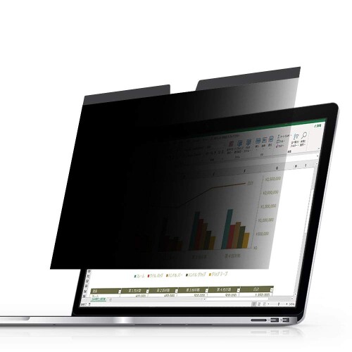 MSKIN 15.6インチ 16:9 覗き見防止フィルター 吸着タイプ ノートパソコン 着脱簡単 ブルーライトカット 無光沢 UVカット タッチパネル対応