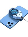 スマホ冷却ファンZacoraスマホ冷却USB冷却ファンスマホ冷却ファン小型クリップ/クリップ式USB給電スマホ対策静音設計ゲーム/撮影用スマホ/i-phone (white ケーブル版)