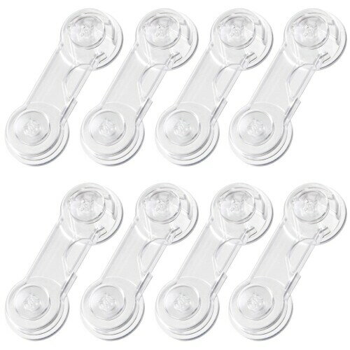 楽天カラーズストア2号店OneLeaf ベビーガード チャイルドロック 子供 赤ちゃん ドアロック 引き出しロック 引き戸 食器棚 扉 冷蔵庫 ストッパー 地震対策 長さ調整 可剥がせる 家具を傷つけない 使用簡単 透明 1