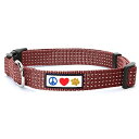 Pawtitas Reflective Collar S Marsala ペット柔らかい訓練の調節可能な反射ステッチの子犬/犬の首輪 小さい ブラウン