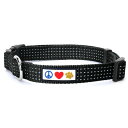 Pawtitas Reflective Collar S Black ペット柔らかい訓練の調節可能な反射ステッチの子犬/犬の首輪 小さい ブラック