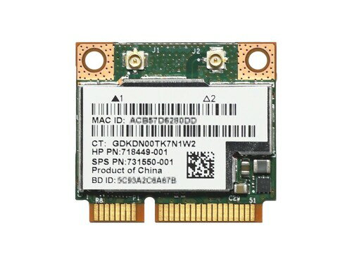 BCM943228HMB Dualband 2x2 802.11a/b/g/n 300Mbps Bluetooth 4.0 PCIe Mini WiFiカード 無線LANアダプター