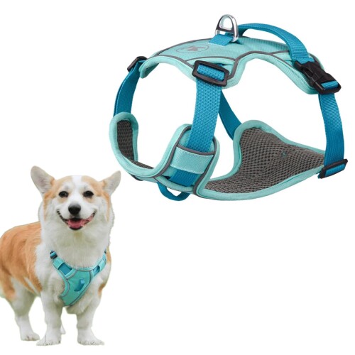 DICOCO 犬 ハーネス 夜間反光 小型犬 通気性高い かわいい 中型犬 引っ張り防止 大型犬 抜けない 散歩 ..