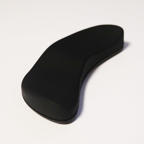 人間工学エルゴノミクス マウス用 リストレスト 手首を動かせるリストパッド 腱鞘炎防止 (ブラック（黒）)