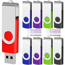 USBメモリ 8GB 10個セット EASTBULL フラッシュドライブ USB2.0usbメモリー フラッシュメモリー 360°ギャップレス回転式 ストラップ...