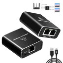 DiyStudio 1個入り LAN 分配器 LAN ハブ RJ45 高速1000Mbps 1入力2出力 スイッチングハブ LANケーブル 分岐 2台同時使用 ...