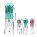 (ASCEND+) 犬 水飲み器 散歩 ペットウォーターボトル 水筒 おやつ 550ml ライトブルー