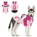 CuteBone 犬猫服 ジャケット - 防水・暖かいペットコート・小型犬・中型犬用・便利なマジックテープ付き・アウトドア散歩に最適な冬服・リード通し穴付き・快...