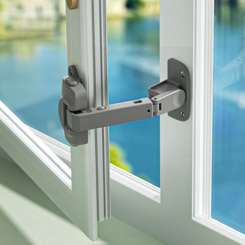 SAFELON 2 個入り すべり出し窓ロック 窓ストッパー ベビーセフティー 転落事故防止 子供安全対策 使いやすい 安全換気 アップグレード済み調節可能マドロック、子供用マドロック、ベビ