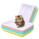 Fenalar 10個 トラベルトイレ ミニトイレ プラスチック製 ポータブル 小型トイレ 防水トイレ 子猫バニー猫用