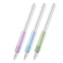 AHASTYLE Apple Pencil用グリップ 疲れ軽減 滑り防止 柔らかな握り心地 Apple Pencil Pro&Apple Pencil(USB-...