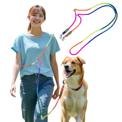 Fun Time For Dogs 犬 リード ショルダーリード 肩掛け ハンズフリー 犬用 ロープ 2.8m 中型犬 大型犬 ..