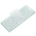 キーボードカバー for iMac Magic Keyboard 日本語配列JIS (No Touch ID, テンキーなし, A3203/A2450), 2021~2024年発売 24インチ M1/M3/M4チップ iMac Magic Keyboard 用, 高い透明感 TPU材? 防水防塵カバー 保護カバ