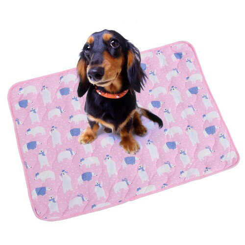 PET　BRILLIANT 洗えるペット　ひんやり ふかふか クールマット (ピンク, XLサイズ) ペットマット　ひ..