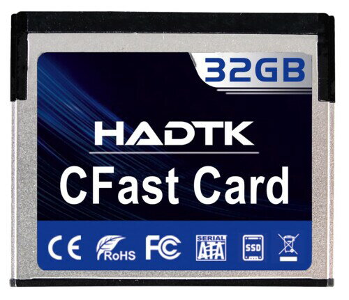 HADTK 32GB CFastカード 業務用/産業用 組込向けCfast2.0 SSD MLC NAND搭載 フラッシュ メモリー カード カメラ 産業機器対応 高耐久 3年保証