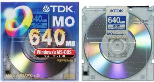 TDK MOディスク 640MB Windowsフォーマット (MO-R640DA)