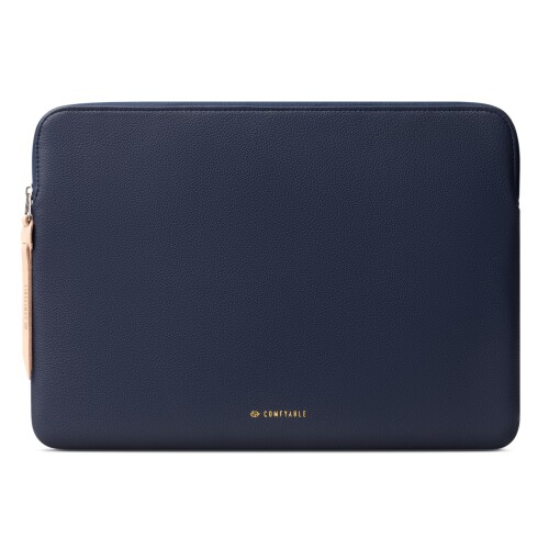 Comfyable Leather Laptop Sleeve Compatible with 16 Inch MacBook Pro M4 2024 &15 Inch MacBook Air M3 2024 A3114 (Loose Fit) M2 2023, Blue