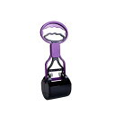 POPETPOP ペットの糞取り器 フンキャッチャー フン取り 片手 簡単 使いやすい 手が汚れない 散歩/お出かける パープル