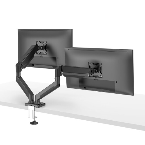 BEWISER デュアルモニターアーム 2画面 ディスプレイアーム デスクマウント 17-32インチ対応 耐荷重8kg..