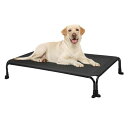 Veehoo 犬 ベッド 高架式 ドッグコット 大型犬用 ペットベッド 屋外 コットベッド 洗濯可能 通気性 メッシュ ポータブル スタンディング 両足滑り止め...