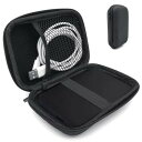 Doyeemei 多機能収納ボックス 2.5型HDD保護収納ケース 本体/ケーブル用別収納タイプ 2.5インチHDD保管バッグ ケース ハードディスク ブラック