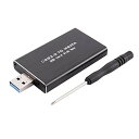 Dovhmoh MSATA から USB USB 3.0 から MSATA SSD エンクロージャ USB3.0 から MSATA ケース ハードディスク アダ...