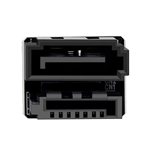 NFHK シングルSATA 7ピンメスから7ピンオス 360度角度付きアダプター デスクトップSSD HDD メインボー..
