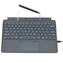 磁気吸着 Surface Pro11/Pro10/Pro 9/Pro 8/Pro Xキーボード ペンホルダー付き タッチパッド搭載 Bluetooth US英語配列 キーボード 超薄型 充電式 薄型 スリム ワイヤレス サーフェス プロ 11 10 9 8 X 通