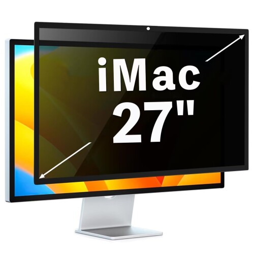 iMac 27インチ 向け 粘着 着脱式 覗き見防止フィルター プライバシーフィルター ブルーライトカット 反射防止 両面使用可能 パソコン PC モニター 液晶保護フィルム 保護シート