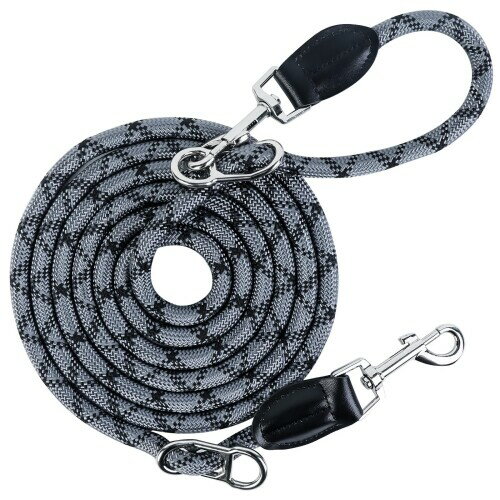 Liruvana ショルダーリード 犬 リード 肩掛け 斜め掛け 洗濯機対応 スライダー長さ調節 1.3-2.6m 軽量 ..