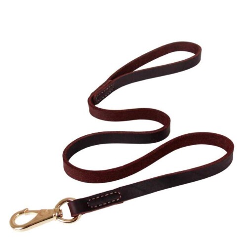 HJ 犬用リード 革製 丈夫 ロングリード しつけ リード ペットリード 散歩 犬用引き紐 ドッグリード 小..