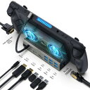 携帯ゲーム機用 ドッキングステーション 多機能 11-In-1 ドッキング デュアル放熱ファン搭載 PD急速充電 Steam Deck Dock対応 ROG ALLY用TVドック HDMI/RJ45/VGA 1080P対応(2)
