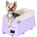 PETSFIT ペットドライブボックス ペットドライブシート ドライブボックス 小型犬 猫 兎 車 シート 飛び出し防止リード付き 助手席 安定 お出かけ 型崩れ防止 おしゃれ 手触り良い 耐用 コ