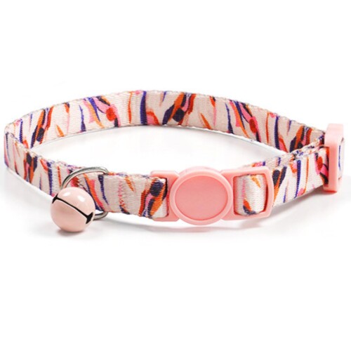 (Kanpari) 猫 首輪 セーフティバックル付き 鈴付き 猫用 軽量 調節可能 犬 小動物 おしゃれ 可愛い 安..